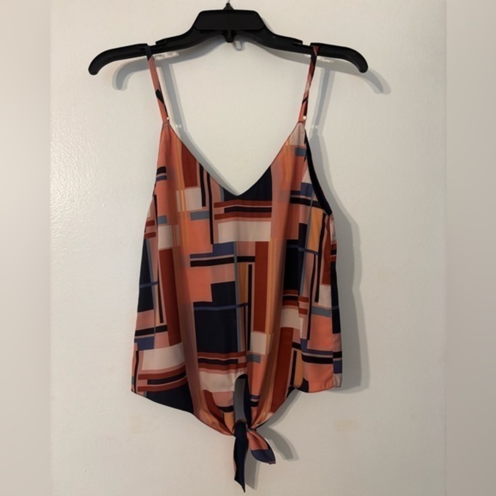 NEW Chloe Oliver Geometric Print Camil Top size XS